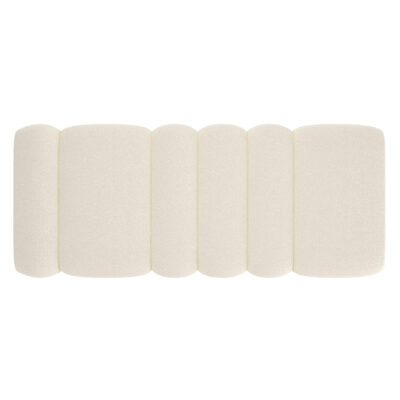Rigel Large Ottoman Bench in Ivory Boucle 402-133IV 402 133IV 5