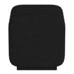 Rigel Small Square Ottoman in Black Boucle 402-133SM_BK 402 133SM BK 3
