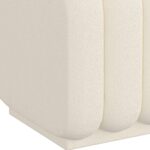 Rigel Small Square Ottoman in Ivory Boucle 402-133SM_IV 402 133SM IV 2