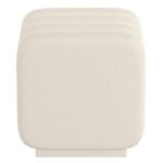 Rigel Small Square Ottoman in Ivory Boucle 402-133SM_IV 402 133SM IV 3