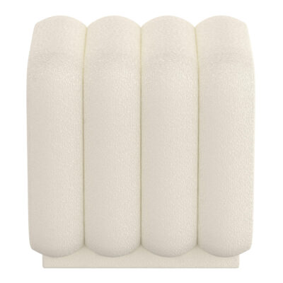 Rigel Small Square Ottoman in Ivory Boucle 402-133SM_IV 402 133SM IV 4