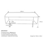 Erzo Storage Ottoman Bench in Warm Grey and Black 402-136GRY 402 136GRY LD