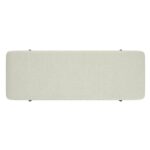 Erzo Storage Ottoman Bench in White and Black 402-136WT 402 136WT 5