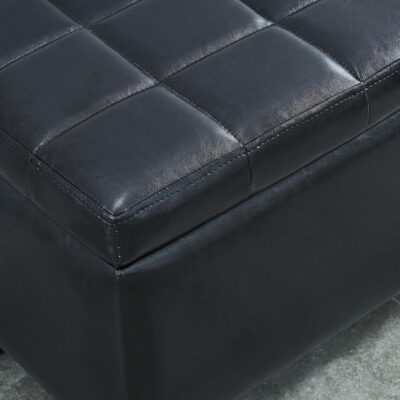 Winston Rectangular Storage Ottoman in Black 402-257BK 402 257BK 4
