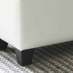 Winston Rectangular Storage Ottoman in White 402-257WT 402 257WT 6