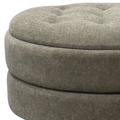 Kepler Round Storage Ottoman in Moss 402-306MOS 402 306MOS 6