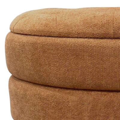Kepler Round Storage Ottoman in Rust 14 Kepler Round Storage Ottoman in Rust 402-306RUS 402 306RUS 6