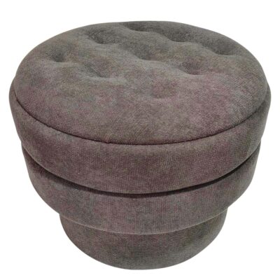 Kepler Round Storage Ottoman in Warm Charcoal 11 Kepler Round Storage Ottoman in Warm Charcoal 402-306WCH 402 306WCH 3