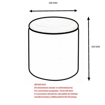 Indigo Round Storage Ottoman in Beige Charcoal 402-308BCH 402 308BCH LD