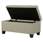 Harper Rectangular Storage Ottoman in Beige 402-503BG 402 503BG 2