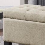 Harper Rectangular Storage Ottoman in Beige 402-503BG 402 503BG 4