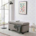 Harper Rectangular Storage Ottoman in Light Grey 402-503LG 402 503LG 1