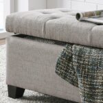 Harper Rectangular Storage Ottoman in Light Grey 402-503LG 402 503LG 4
