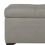 Harper Rectangular Storage Ottoman in Light Grey 402-503LG 402 503LG 6