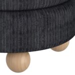 Willo Round Ottoman in Black 402-523BLK 402 523BLK 4