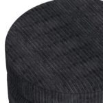 Willo Round Ottoman in Black 402-523BLK 402 523BLK 5