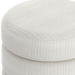 Willo Round Ottoman in Ivory 402-523IV 402 523IV 5