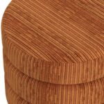 Willo Round Ottoman in Rust Brown 402-523RBN 402 523RBN 5
