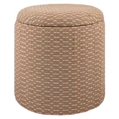 Fenna Round Ottoman in Camel