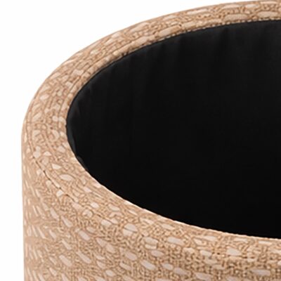 Fenna Round Ottoman in Camel 402-601CAM 402 601CAM 2