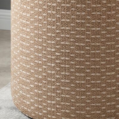 Fenna Round Ottoman in Camel 402-601CAM 402 601CAM 4