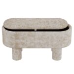 Sezron Storage Ottoman Bench in Beige 402-642BEG 402 642BEG 2