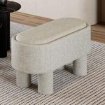 Sezron Storage Ottoman Bench in Warm Grey 402-642WGY 402 642WGY 1