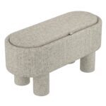 Sezron Storage Ottoman Bench in Warm Grey 402-642WGY 402 642WGY 3
