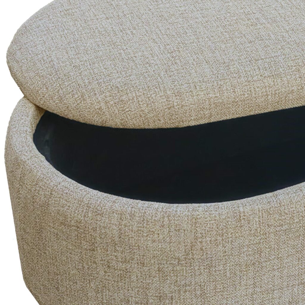 Sezron Storage Ottoman Bench in Warm Grey - Image 5