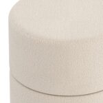 Novar Round Ottoman in Cream Boucle 402-670CM 402 670CM 4