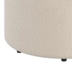 Novar Round Ottoman in Cream Boucle 402-670CM 402 670CM 6