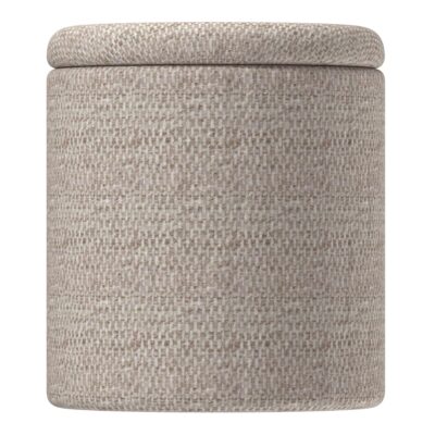 Dalia Round Storage Ottoman in Beige 402-757BEG 402 757BEG 3