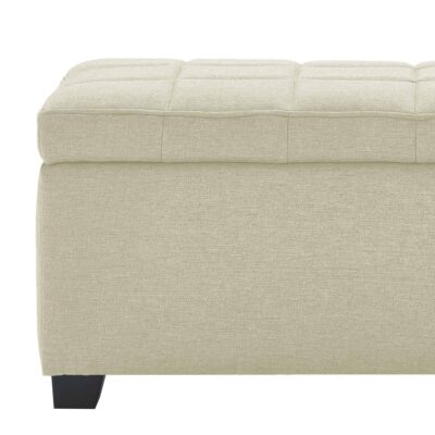 Lila Rectangular Storage Ottoman in Beige 402-777BG 402 777BG 6