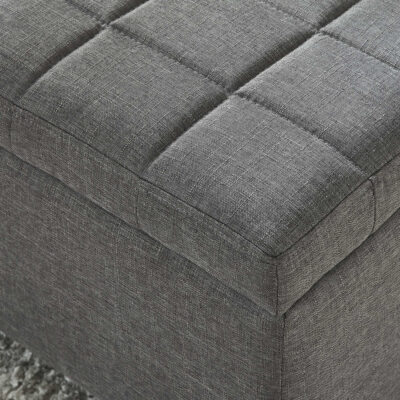 Lila Rectangular Storage Ottoman in Grey 402-777GY 402 777GY 3