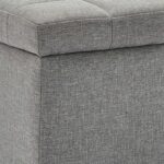Lila Rectangular Storage Ottoman in Grey 402-777GY 402 777GY 6