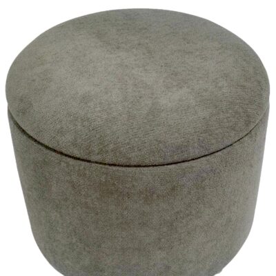 Sadie Round Storage Ottoman in Moss and Natural 402-812MOS 402 812MOS 4