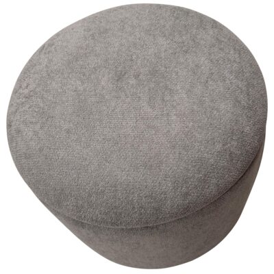 Sadie Round Storage Ottoman in Warm Charcoal and Natural 402-812WCH 402 812WCH 4