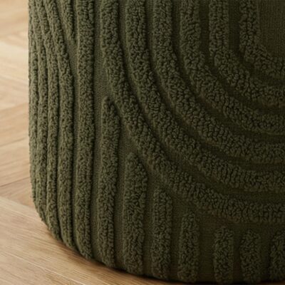 Lullu Round Storage Ottoman in Olive Green 402-831GRN 402 831GRN 4