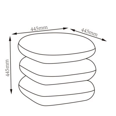 Rylee Square Ottoman in Beige 402-836BEG 402 836BEG LD