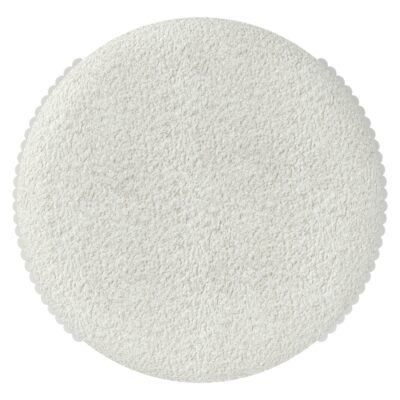 Kiraz Round Ottoman in Ivory & White 402-839IV_WT 402 839IV WT 5