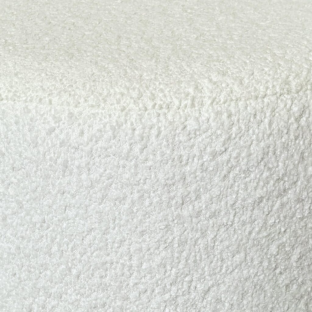 Kiraz Round Ottoman in Ivory & White - Image 7