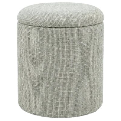 Twyla Round Storage Ottoman in Sage