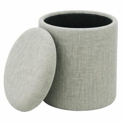 Twyla Round Storage Ottoman in Sage 402-851SAG 402 851SAG 2