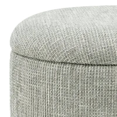 Twyla Round Storage Ottoman in Sage 402-851SAG 402 851SAG 4