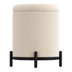 Castor Storage Ottoman in Cream Boucle 402-883CM 402 883CM 4