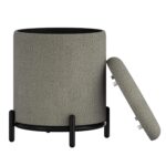 Castor Storage Ottoman in Warm Grey Boucle 402-883WGY 402 883WGY 2