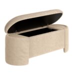 Selene Storage Ottoman in Dark Beige 402-900DBK 402 900DBK 2
