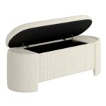 Cybil Storage Ottoman in Ivory 402-901IV 402 901IV 2