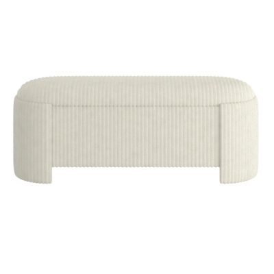 Cybil Storage Ottoman in Ivory 402-901IV 402 901IV 4