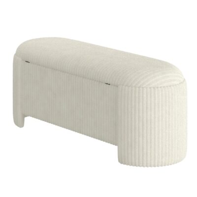 Cybil Storage Ottoman in Ivory 402-901IV 402 901IV 5